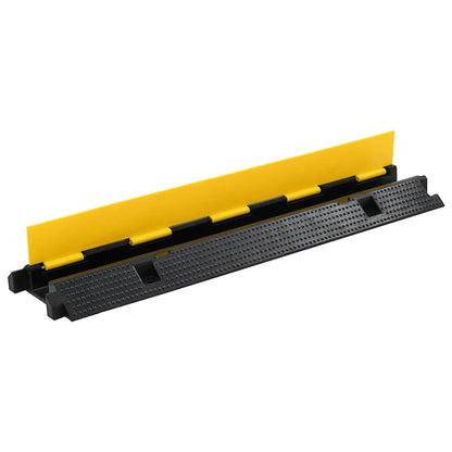 vidaXL Cable Protector Ramps 2 pcs 1 Channel Rubber 100 cm 3