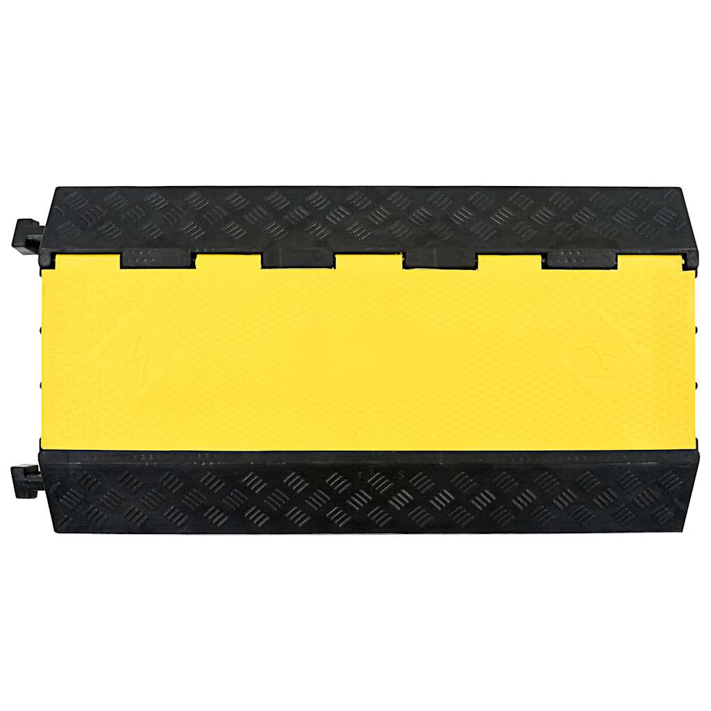 vidaXL Cable Protector Ramp 3 Channels Rubber 93 cm 2