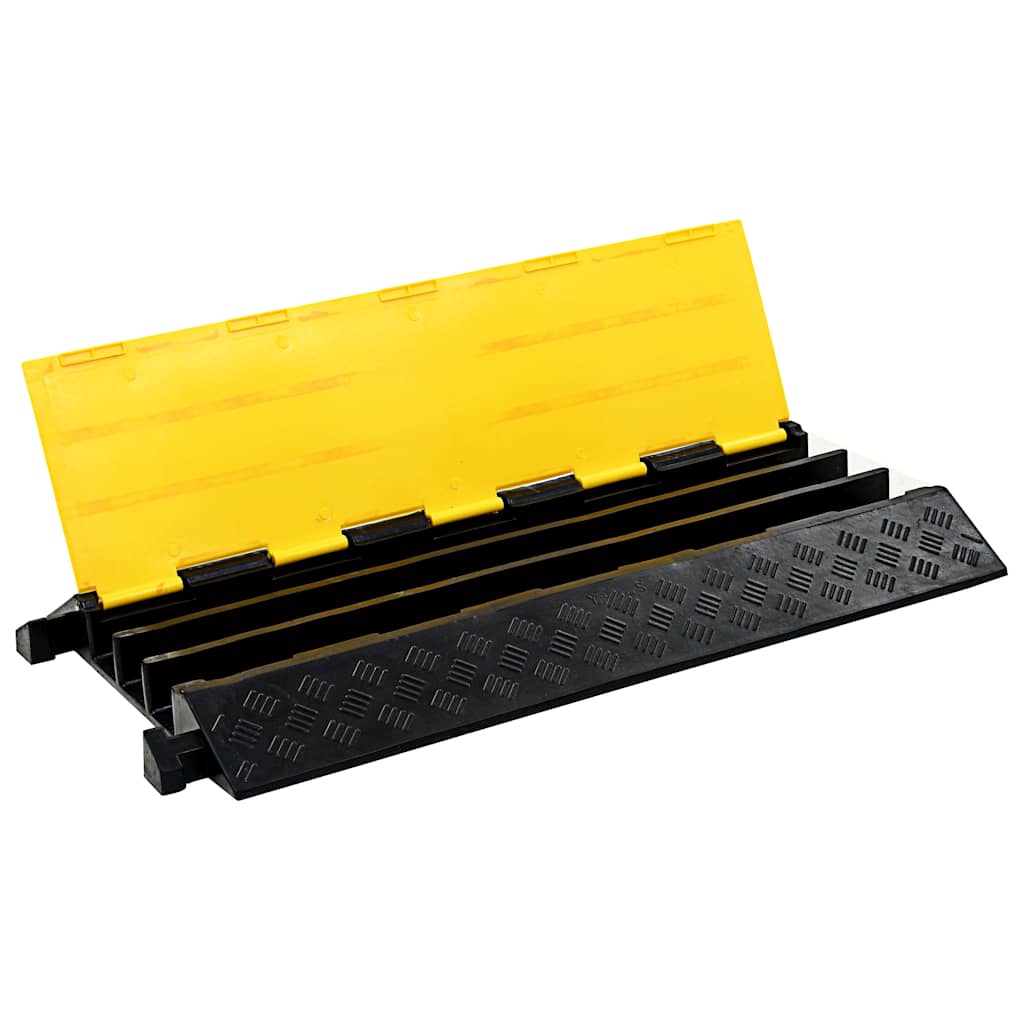 vidaXL Cable Protector Ramp 3 Channels Rubber 93 cm 3