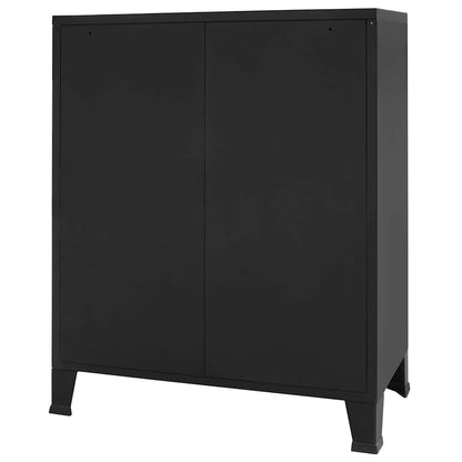 vidaXL Chest Of Drawers | Black | Sheet Metal | Medium | Chest Of Drawers 6