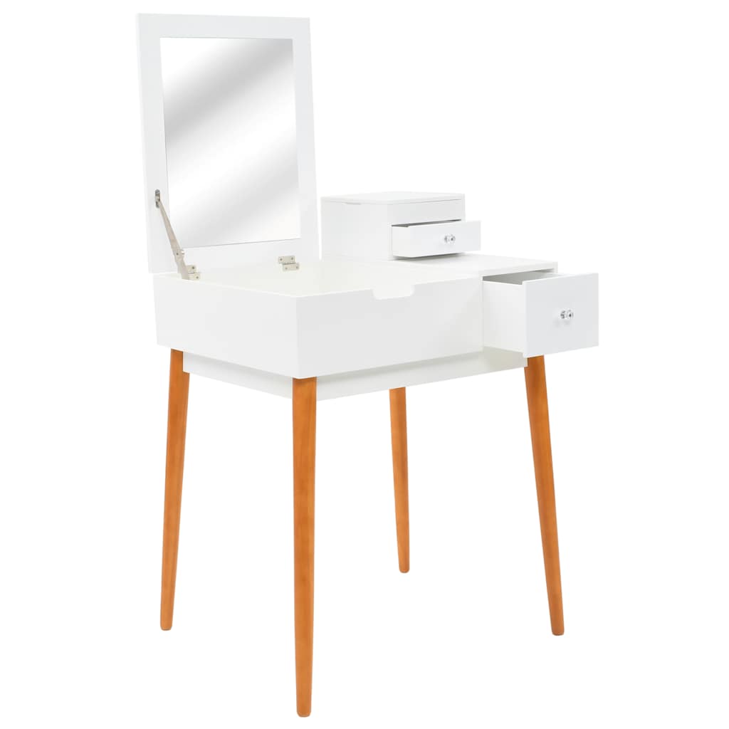 245752 vidaXL Dressing Table with Mirror MDF 60x50x86 cm 1
