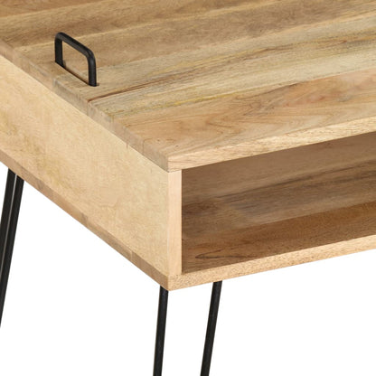 vidaXL TV Stand | Natural wood and black 6