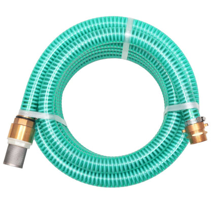 vidaXL Suction Hose | Green | Plastic and brass | 10m long | Durable 1