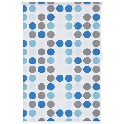 vidaXL Shower Roller Blind | Blue, Grey, White | EVA with aluminium parts 2