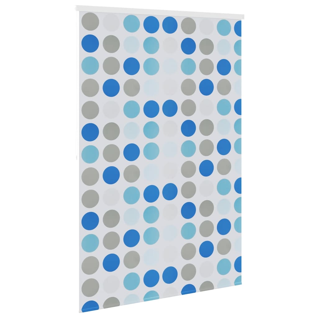 vidaXL Shower Roller Blind | Blue, Grey, White | EVA with aluminium parts 4