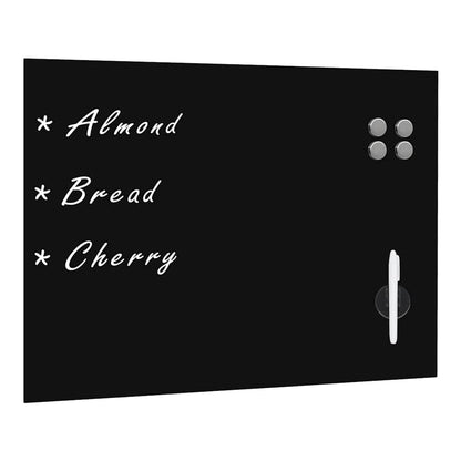 vidaXL Wall Mounted Magnetic Board Glass with Accessories