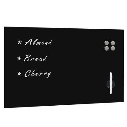 vidaXL Wall Mounted Magnetic Blackboard Glass 100x60 cm 1