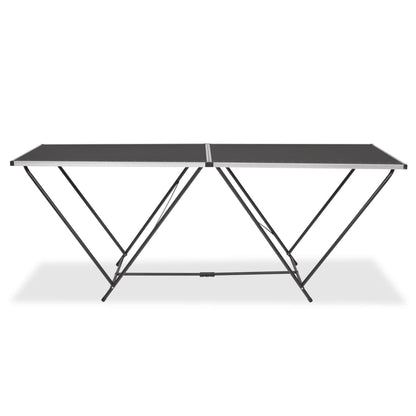 vidaXL Pasting Table | Black | MDF, Aluminium, Steel | 200x60 cm | Foldable 2