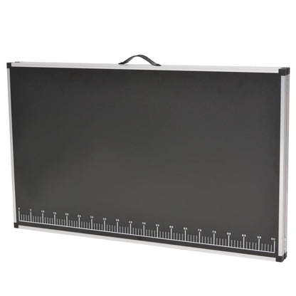 vidaXL Pasting Table | Black | MDF, Aluminium, Steel | 200x60 cm | Foldable 4