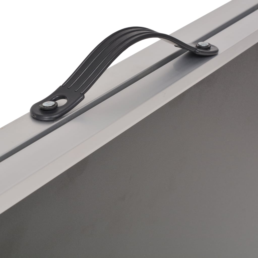 vidaXL Pasting Table | Black | MDF, Aluminium, Steel | 200x60 cm | Foldable 5