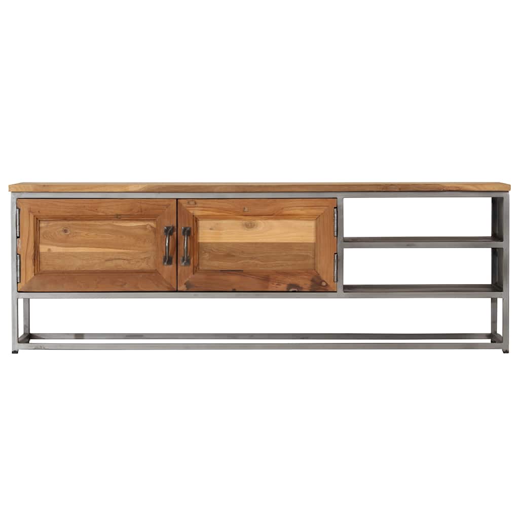 vidaXL TV Cabinet | Recycled Teak | Recycled Teak and Steel | Medium 2