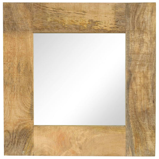 Mirror Solid Mango Wood 50 x 50 cm
