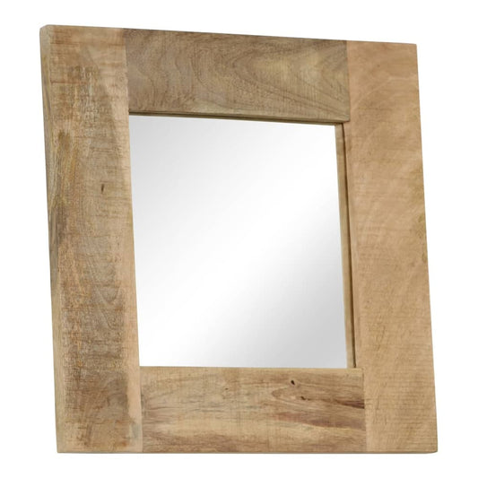 Mirror Solid Mango Wood 50 x 50 cm