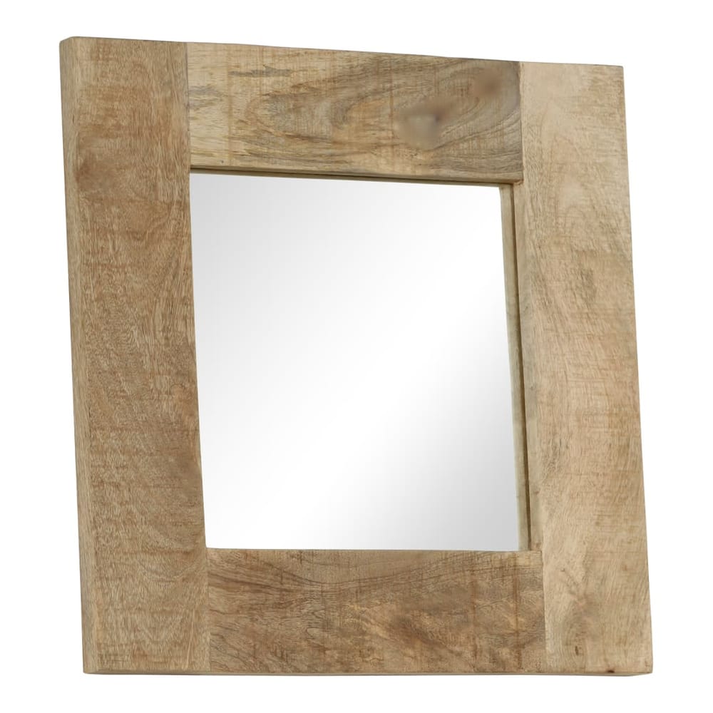 Mirror Solid Mango Wood 50 x 50 cm