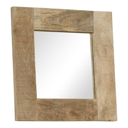 Mirror Solid Mango Wood 50 x 50 cm