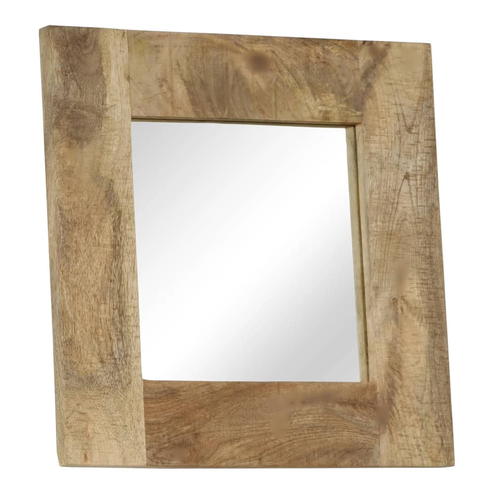 Mirror Solid Mango Wood 50 x 50 cm