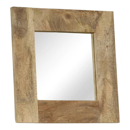 Mirror Solid Mango Wood 50 x 50 cm