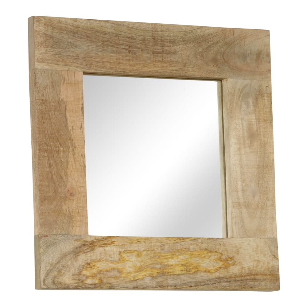 Mirror Solid Mango Wood 50 x 50 cm