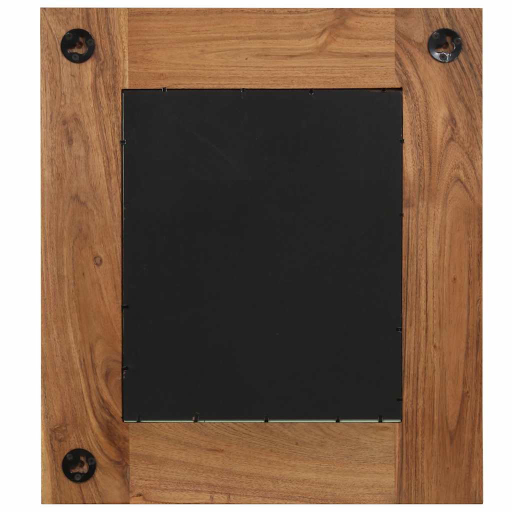 vidaXL Mirror | Brown | Solid acacia wood, glass, powder-coated steel | Medium 5