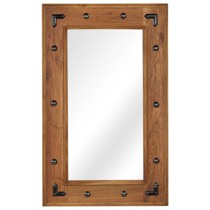 246308 vidaXL Mirror Solid Acacia Wood 50x80 cm 1