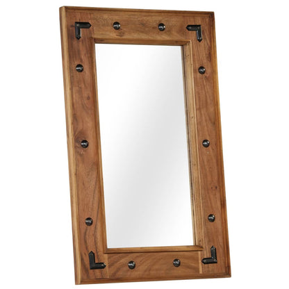 Mirror Solid Acacia Wood 50 x 80 cm