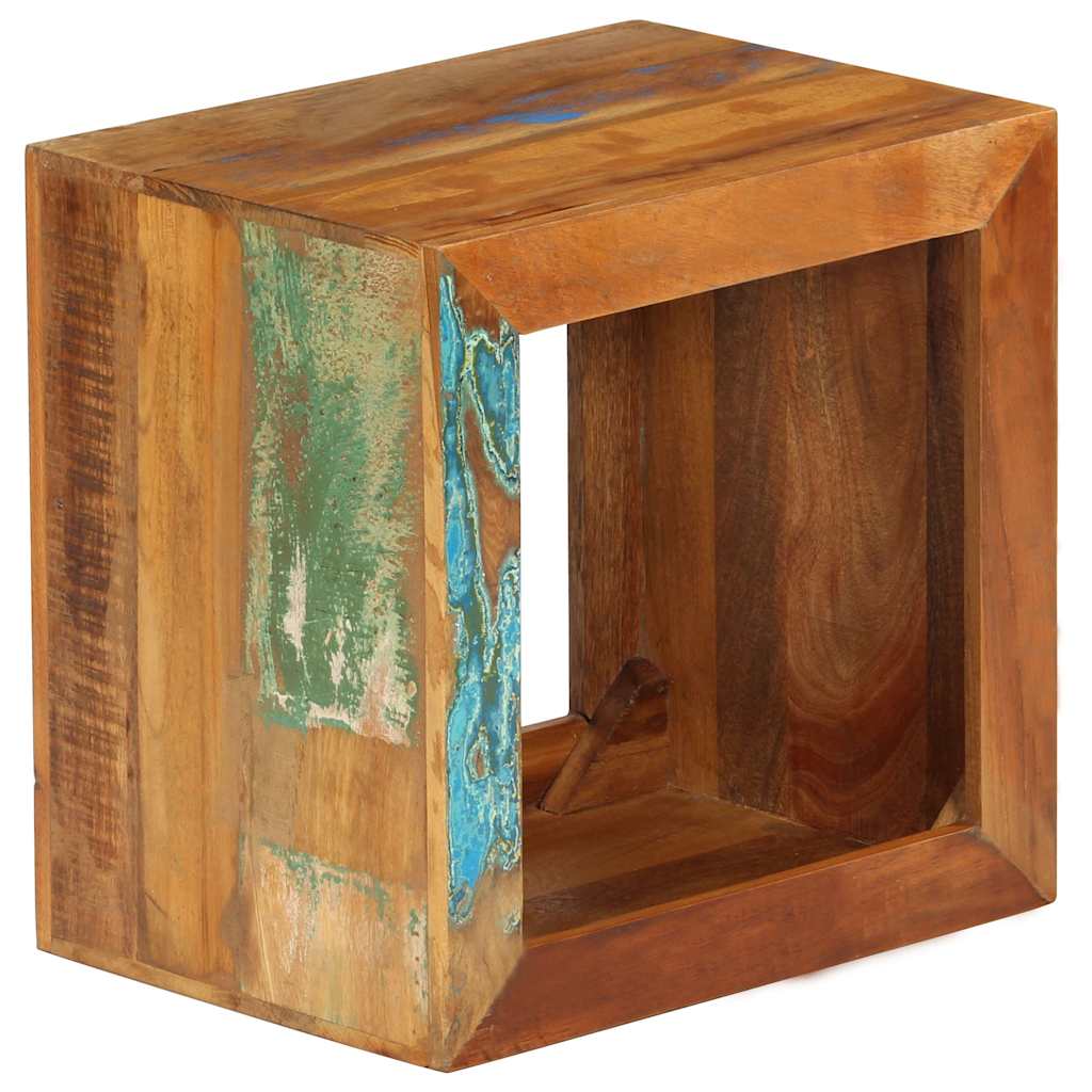 246270 vidaXL Stool 40x30x40 cm Solid Reclaimed Wood 6