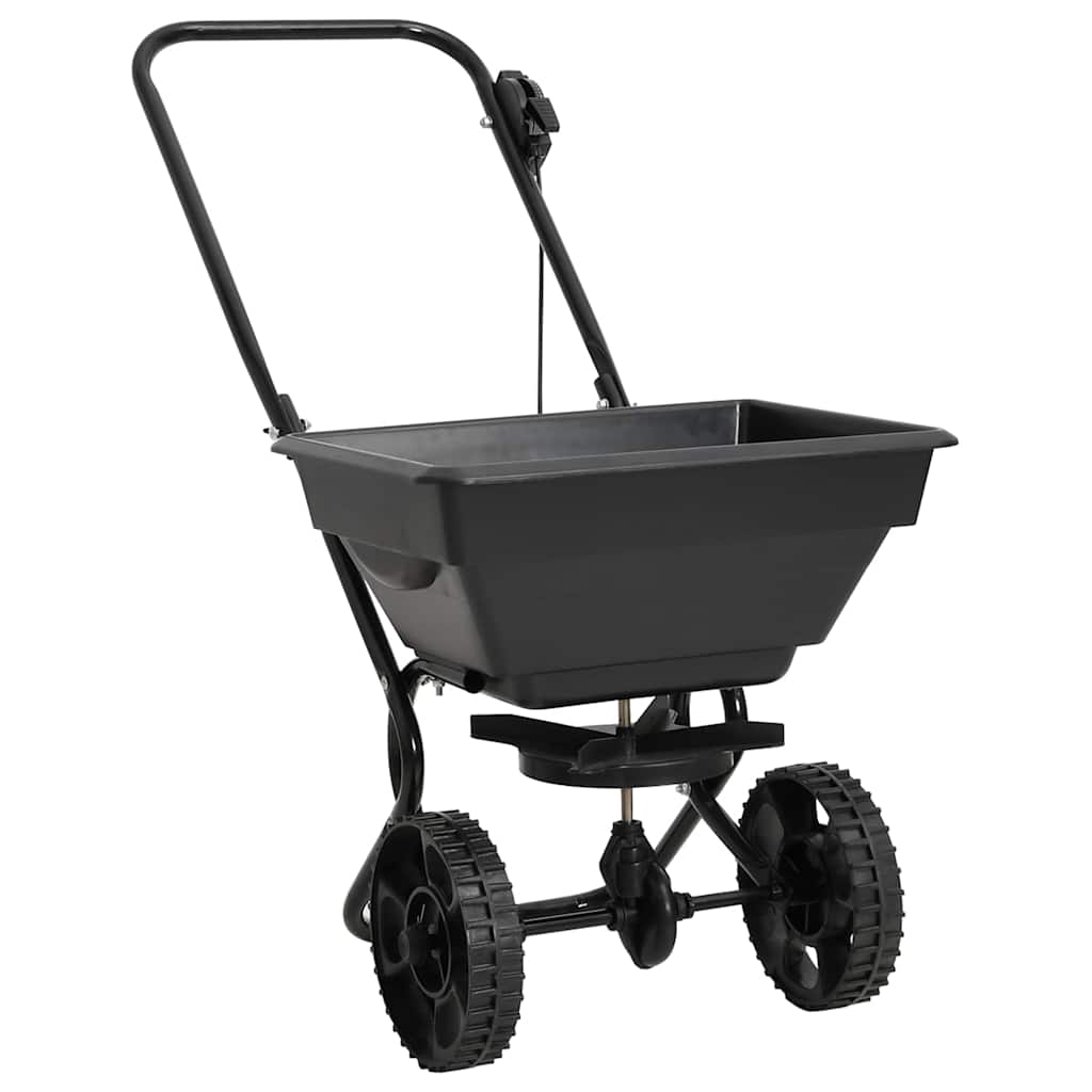 vidaXL Walk Behind Salt Spreader PVC and Steel 80x46x75 cm 15 L 1