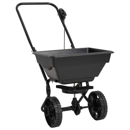 vidaXL Walk Behind Salt Spreader PVC and Steel 80x46x75 cm 15 L 1