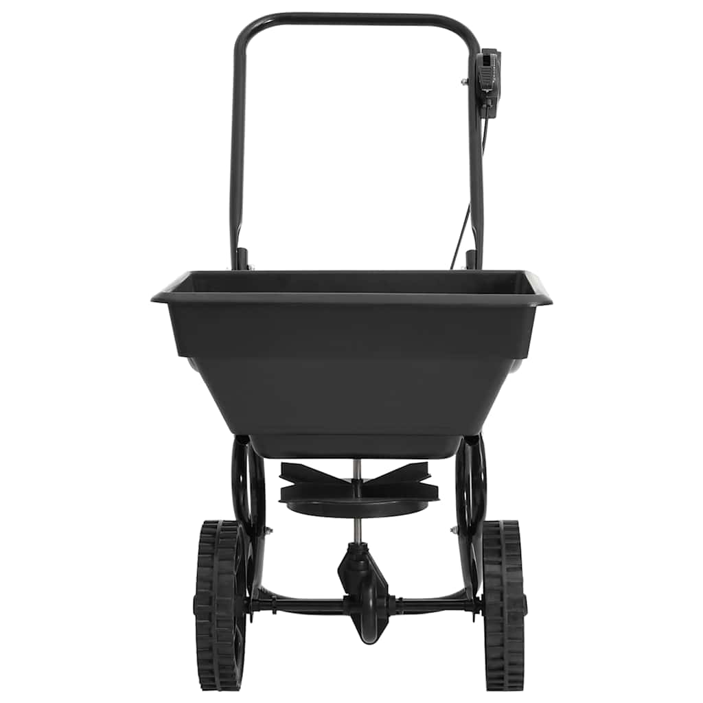 vidaXL Walk Behind Salt Spreader PVC and Steel 80x46x75 cm 15 L 2
