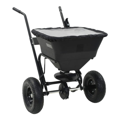 Spreader Black 82 x 46 x 75 cm PVC and Steel Push spreader-45 L