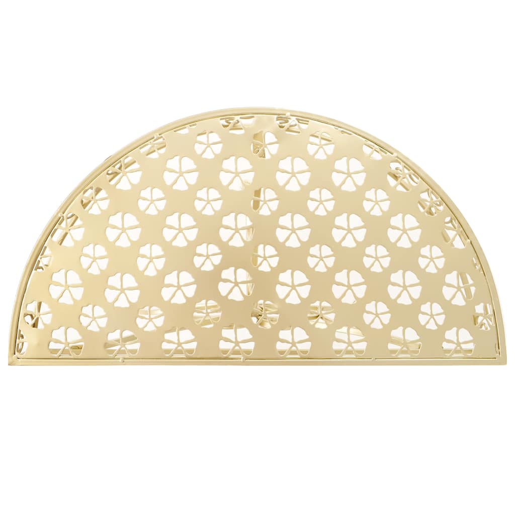 vidaXL Side Table | Gold | Metal | 72 x 36 x 74 cm | Decorative Inlays 3