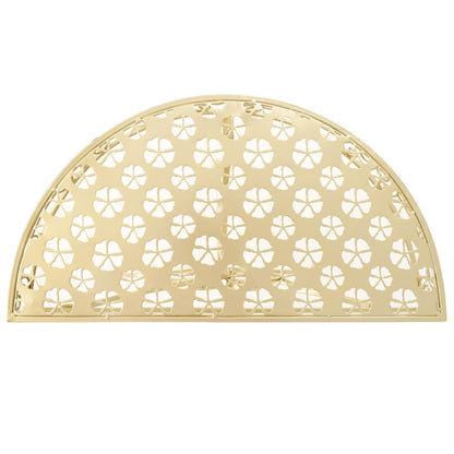 vidaXL Side Table | Gold | Metal | 72 x 36 x 74 cm | Decorative Inlays 3