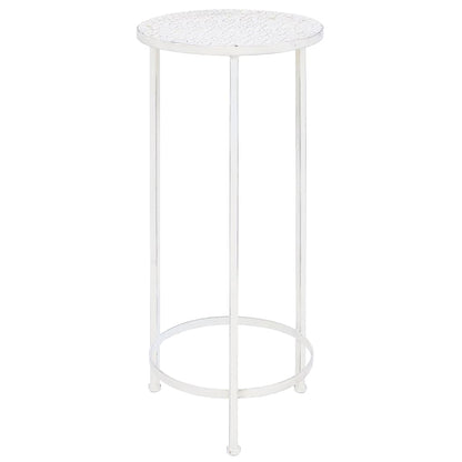vidaXL Plant Stand Set 3 Pieces Vintage Style Metal Antique White 4
