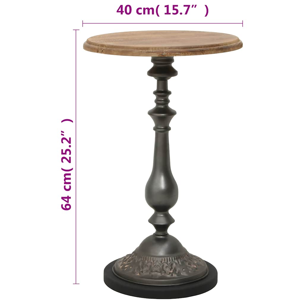 vidaXL End Table Solid Fir Wood 40x64 cm Brown 6