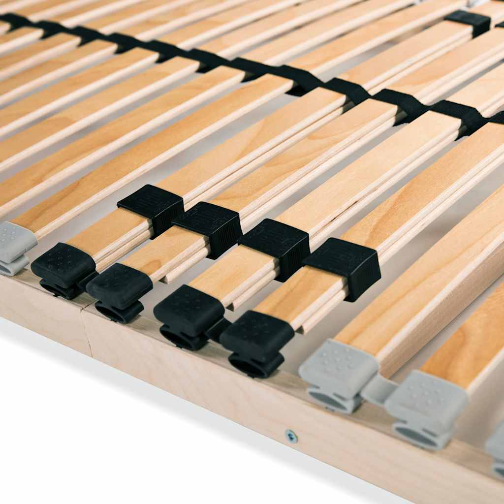 vidaXL Slatted Bed Base without Mattress with 28 Slats 7 Zones 90x200 cm 6