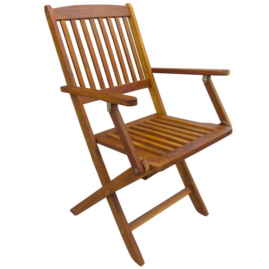 vidaXL Outdoor Dining Set 7 pcs Brown Solid eucalyptus wood 4