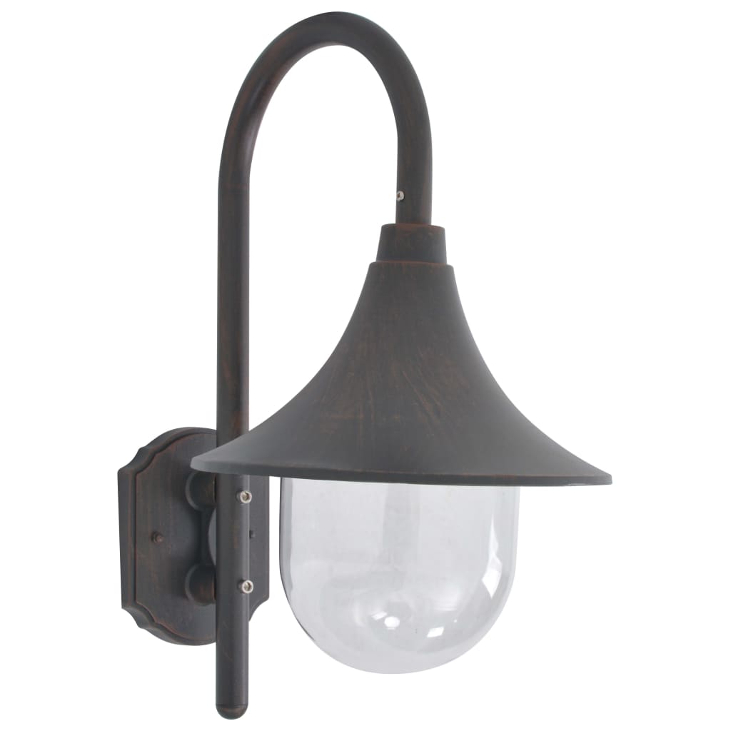 vidaXL Outdoor Wall Light | Bronze | Aluminium frame | 42 cm | Durable 1