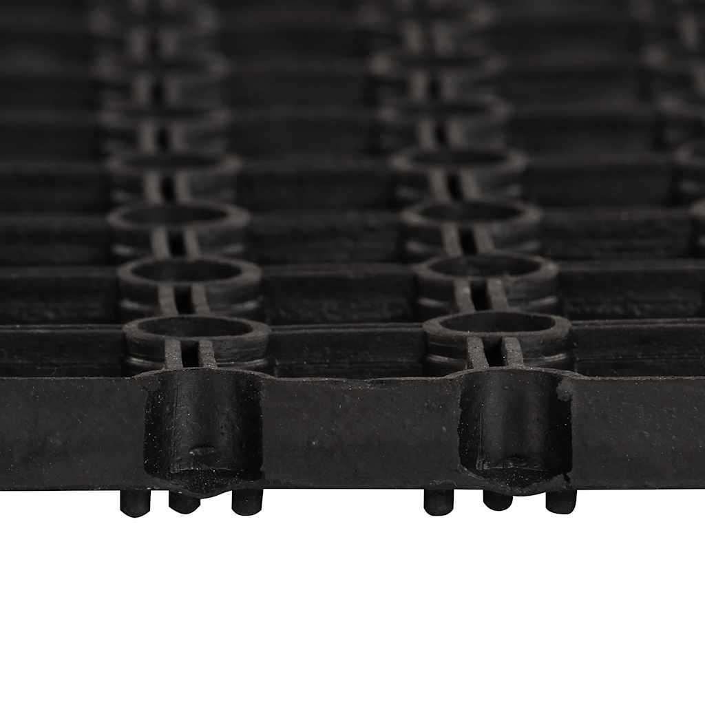 vidaXL Doormat | Black | 100% Rubber | 100x150 cm | Non-slip | Doormat 2