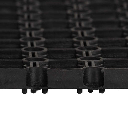 vidaXL Doormat | Black | 100% Rubber | 100x150 cm | Non-slip | Doormat 2