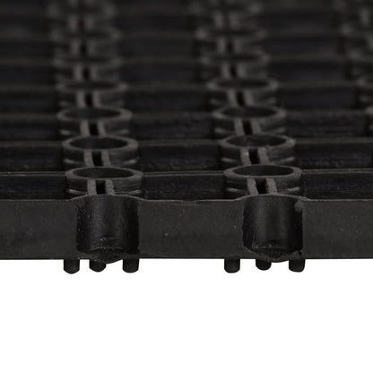 vidaXL Doormat | Black | 100% rubber | 100 x 150 cm | Non-slip 2