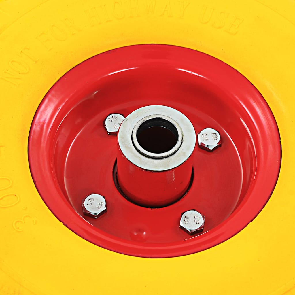 vidaXL Sack Truck Wheels 4 pcs Solid PU 3.00-4 (245x82) 6