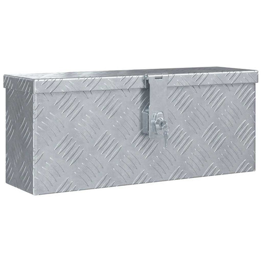 vidaXL Aluminium Box 48.5x14x20 cm Silver 2