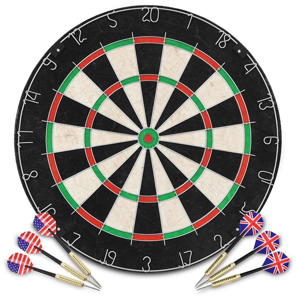 vidaXL Professional Dart Set with Dartboard Sisal Steel 1