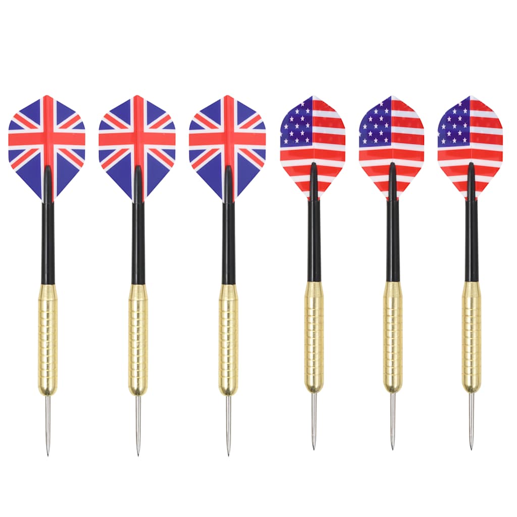 vidaXL Professional Dart Set with Dartboard Sisal Steel 4