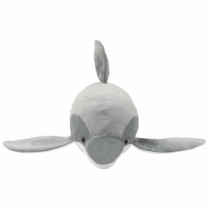 vidaXL Dolphin Cuddly Toy Plush Grey 3