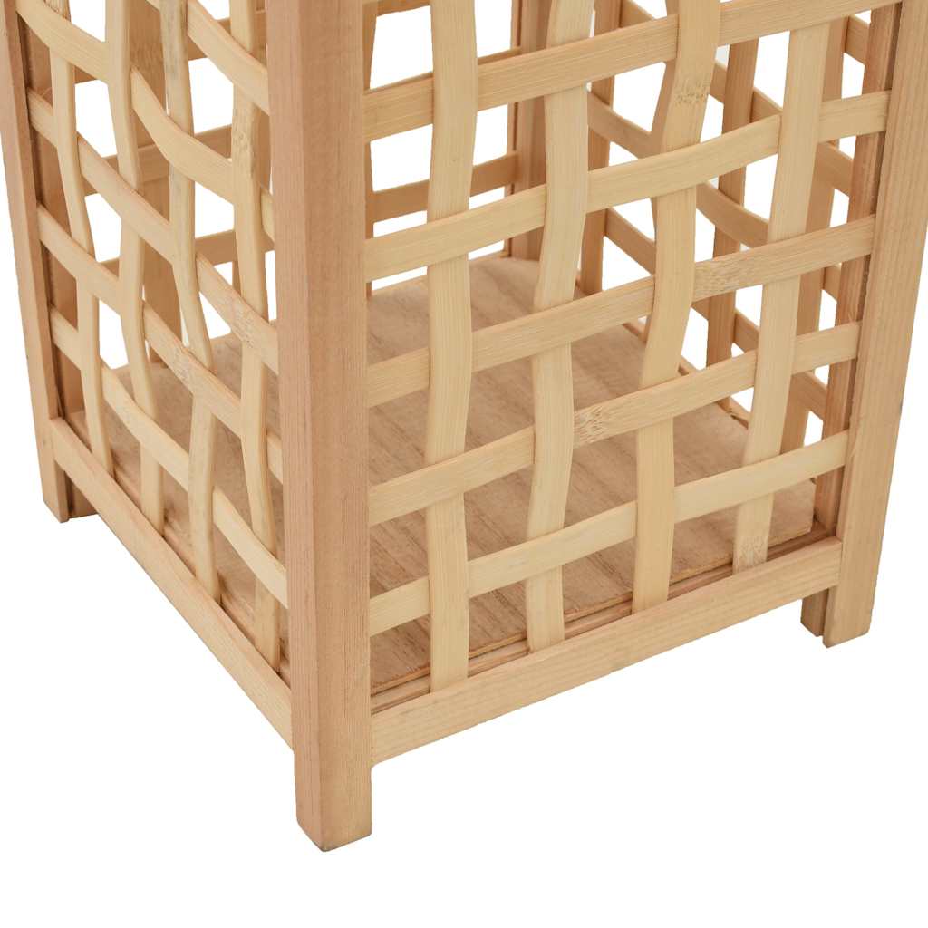 vidaXL Hanging Candle Lantern Holder Bamboo Natural 4