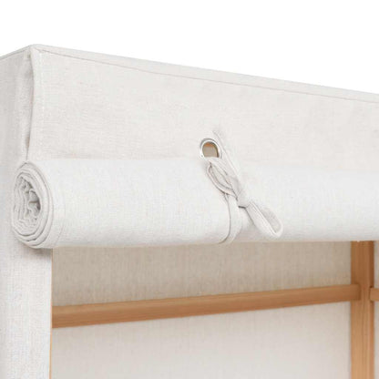 vidaXL Wardrobe | White | Solid fir wood and fabric | 79x40x170 cm 5
