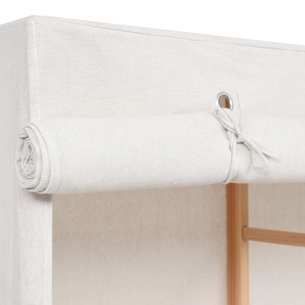 vidaXL Wardrobe | White | Solid fir wood | 110x40x170 cm | Wardrobe 6