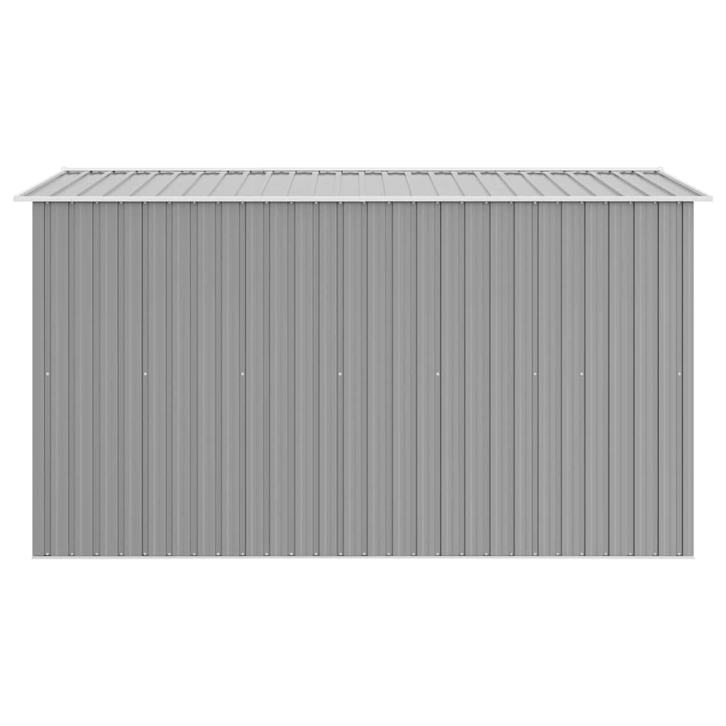 vidaXL Garden Shed 257x298x178 cm Metal Grey 6
