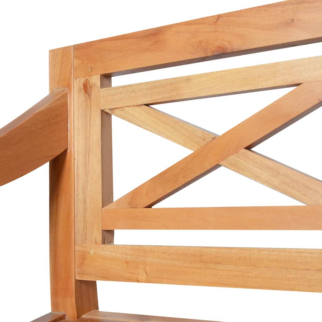 vidaXL Batavia Bench 98 cm Solid Mahogany Wood Light Brown 5
